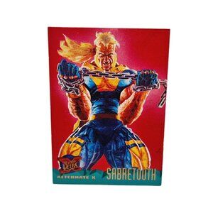 94' Fleer Vintage #63 Alternate X Sabretooth Marvel Masterpieces Team Card